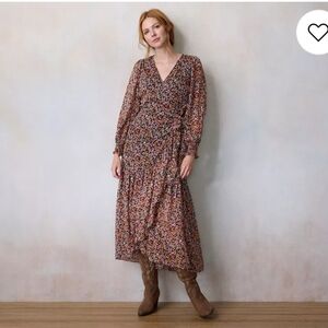 LC Lauren Conrad Multicolor Floral Long Sleeve Dress